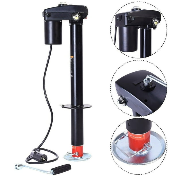 Smartxchoices Adjustable Height 12V 3500 lb Capacity Electric Power Tongue Jack Dual LED Light RV Boat Jet Ski A-Frame Trailer Camper 3500B Smartxchoices Adjustable Height 12V 3500 lb Capacity Electric Power Tongue Jack Dual LED Light RV Boat Jet Ski A-Frame Trailer Camper 3500B